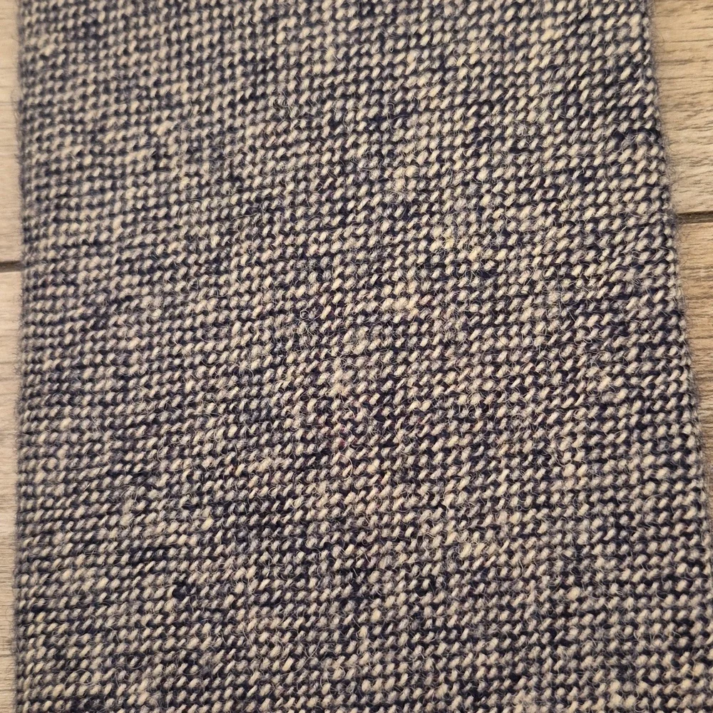 RIVETY OF BOSTON Grey Flecked Weave All Wool Challis Mens Tie‎ VTG RARE